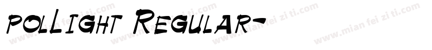 polLight Regular字体转换